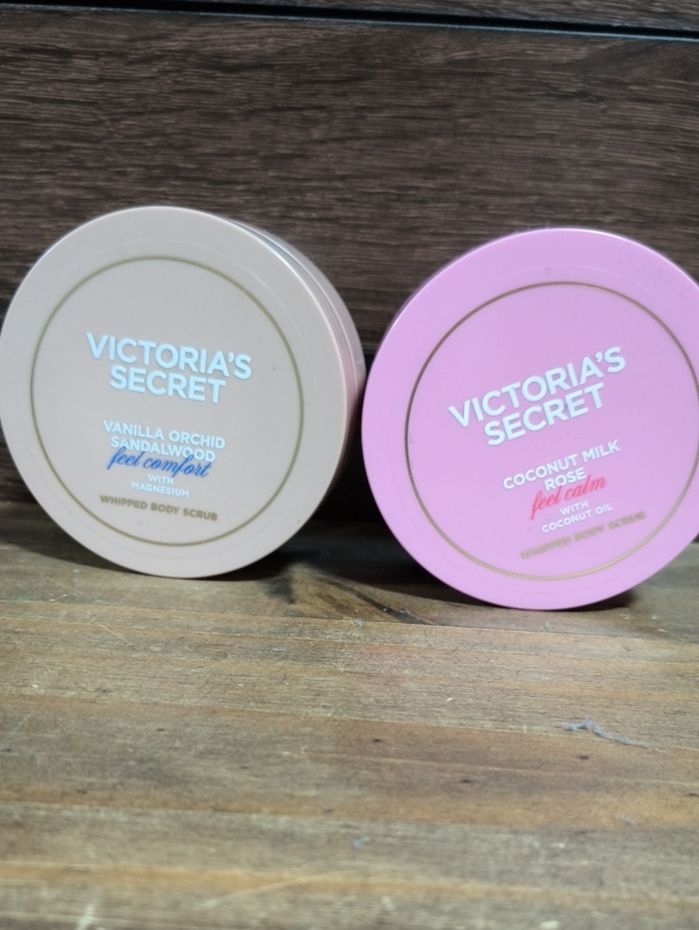 Victoria's Secret Whipped Body Scrubs - Pink & Cream Twin Set